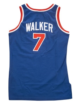 1990 Kenny “Sky” Walker Game Worn New York Knicks Road Jersey (Mears A10)